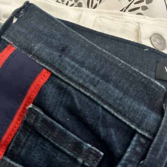 VERONICA Beard Carolyn 10" Baby Boot Jeans Flare
Crop Mid-Rise Stripe Size 24 - Picture 7 of 7